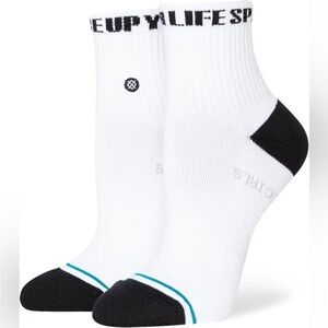 NWT Stance SPICE GIRL -HAI SI JA QUARTER SOCK Sz. S